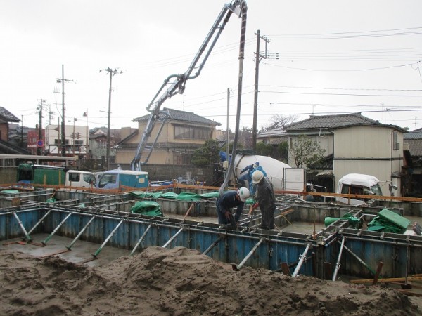 ｺﾝｸﾘ-ﾄ打設