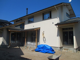 建築中現場にて