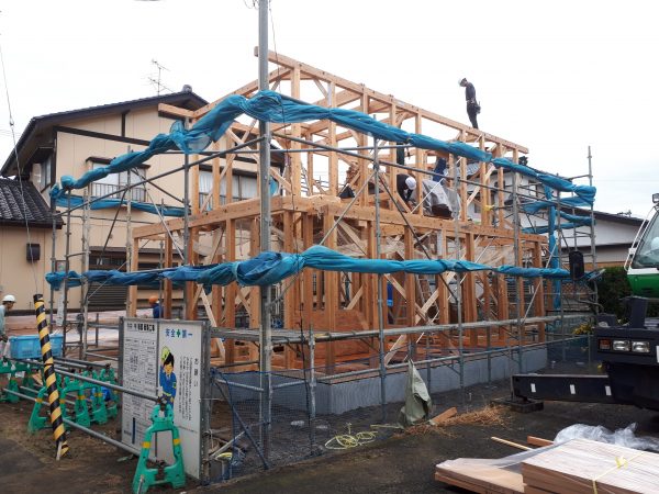 上棟です。