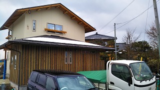 茅野山の家にて