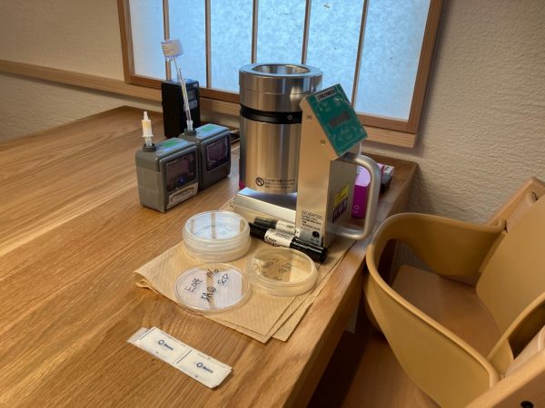 自宅にて環境測定調査が行われました