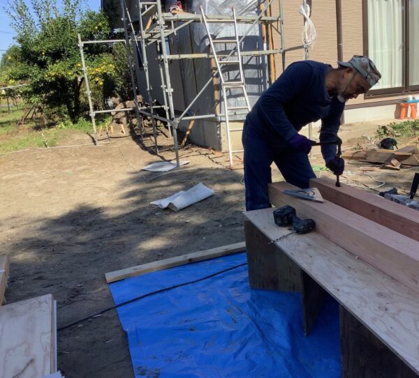 母家の復旧工事から