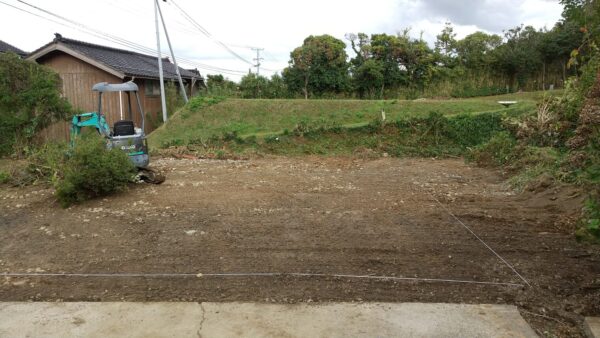 佐渡にて地縄張り