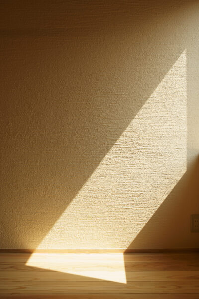 自然光を採り入れる。