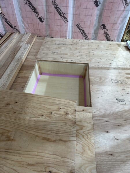 「江南区曽野木の家」大工工事中