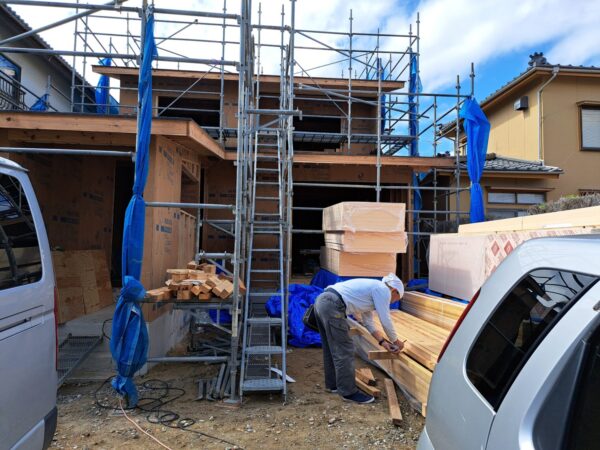 現場進捗と「スタイリッシュで和モダンな住まい」