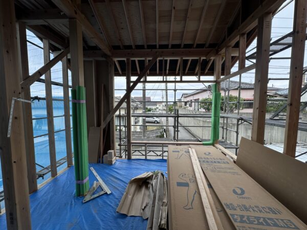 現場レポート　ー五十嵐2の町の家　上棟ー