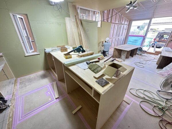 現場レポートー江南の家　家具工事編ー