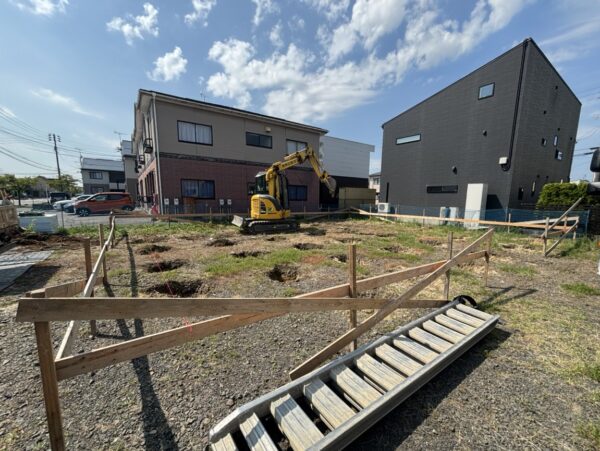 「大通黄金の家」基礎工事