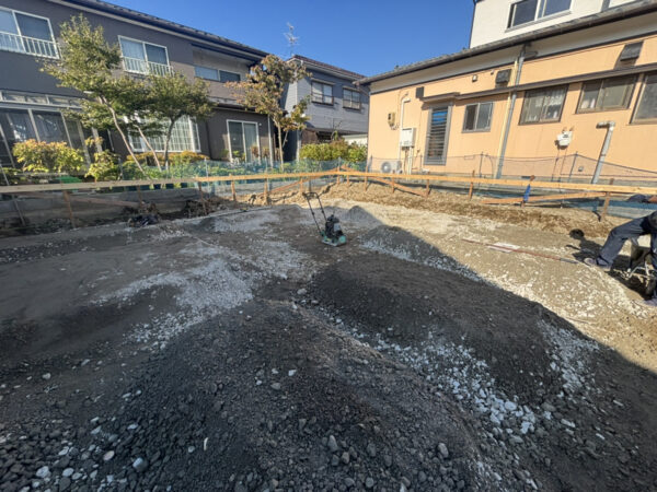 「坂井東のコートハウス」基礎工事進捗状況