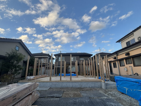 「坂井東のコートハウス」上棟しました！