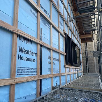 外壁の通気層を最大限確保