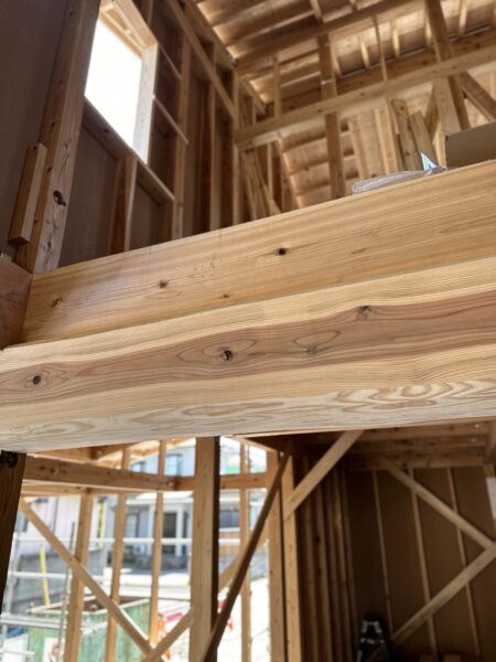 「牡丹山の家」大工工事中