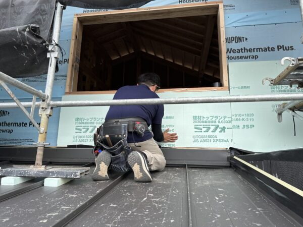 「牡丹山の家」付加断熱工事中