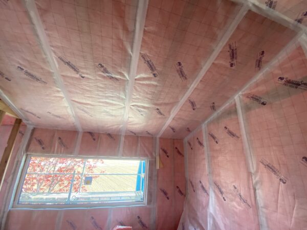 「水原の家」断熱工事中