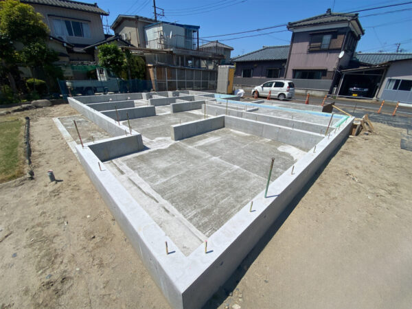 「豊栄の家」地盤改良・基礎工事～上棟まで