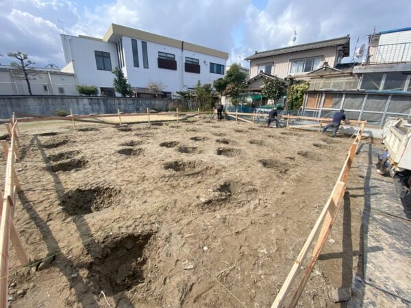 「豊栄の家」地盤改良・基礎工事～上棟まで