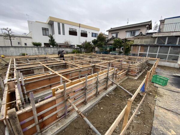 「豊栄の家」地盤改良・基礎工事～上棟まで