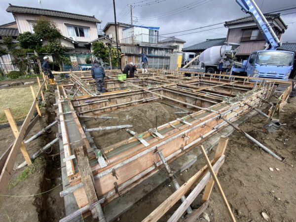 「豊栄の家」地盤改良・基礎工事～上棟まで