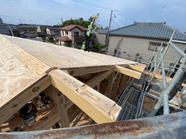 「牡丹山の家Ⅱ」上棟