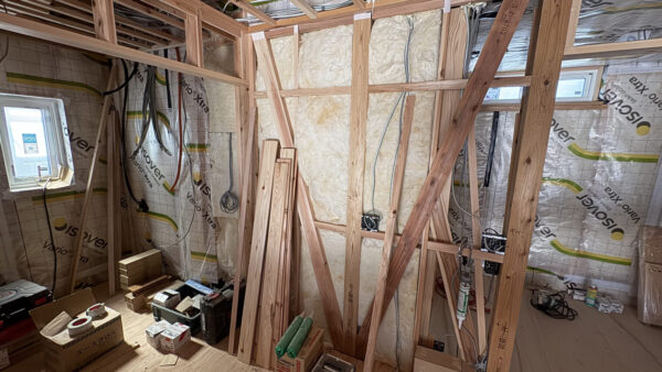 「牡丹山の家Ⅱ」木工事