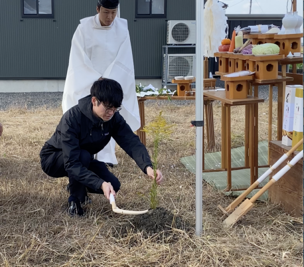 「借景を楽しむ新発田の家」地鎮祭