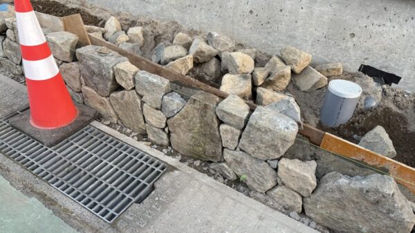 「牡丹山の家Ⅱ」外構工事中