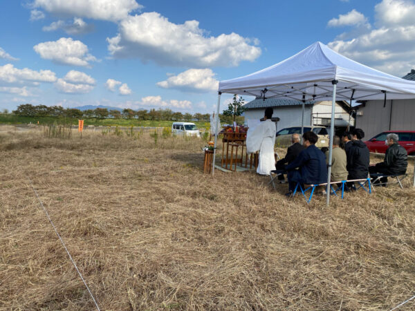 「借景を楽しむ新発田の家」地鎮祭