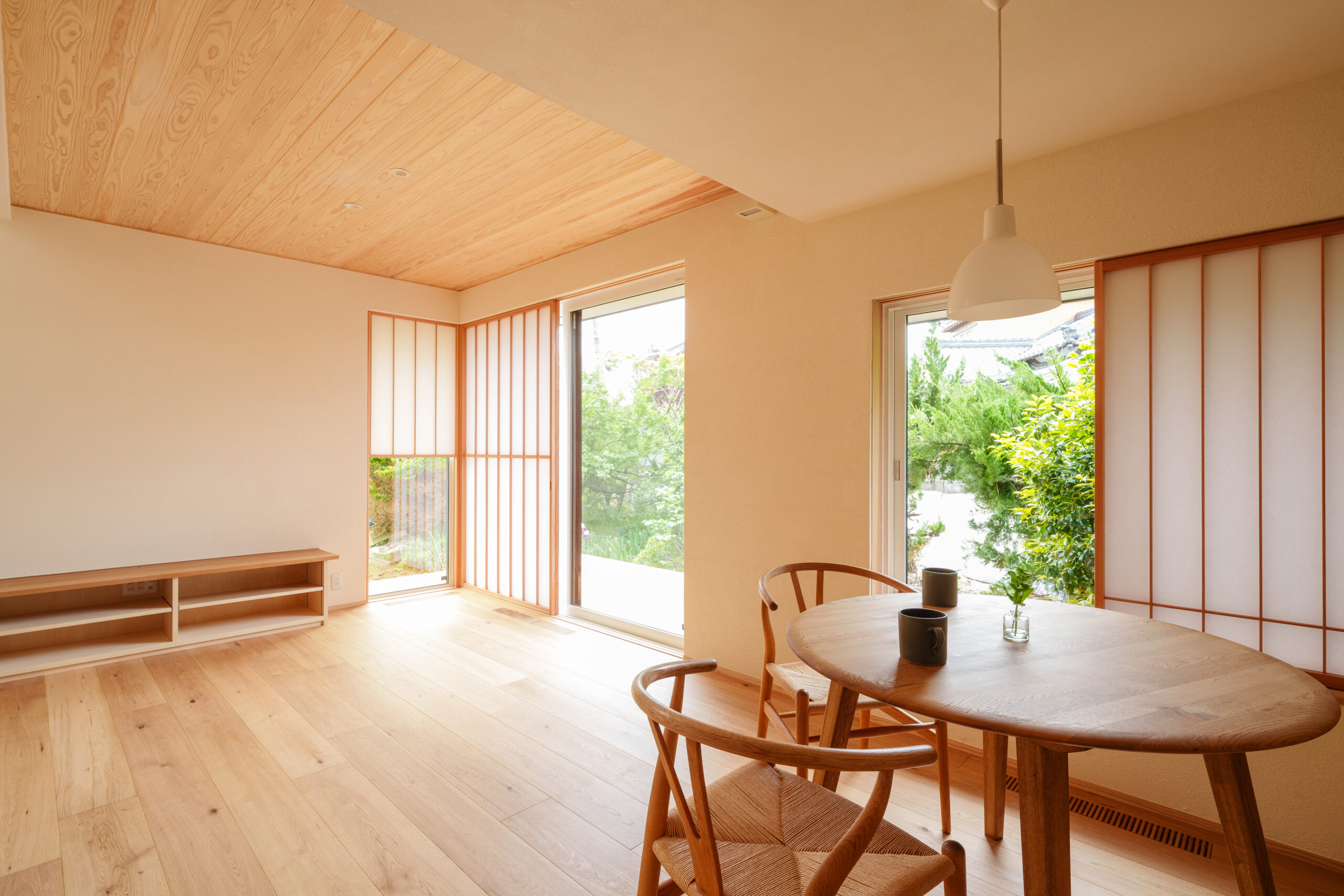 どの部屋も2面採光