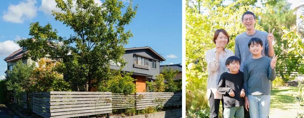 庭と緑を楽しむ、木の家の丁寧な暮らし