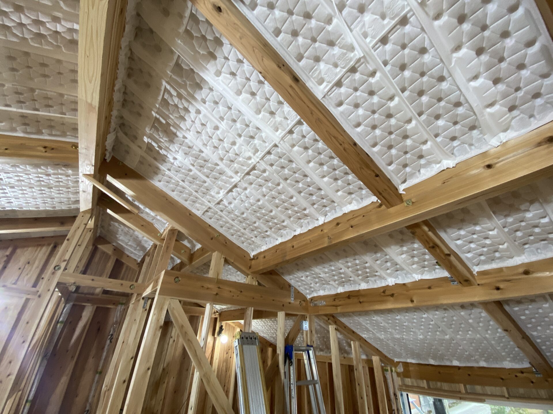 「借景を楽しむ新発田の家」防水・断熱・気密工事