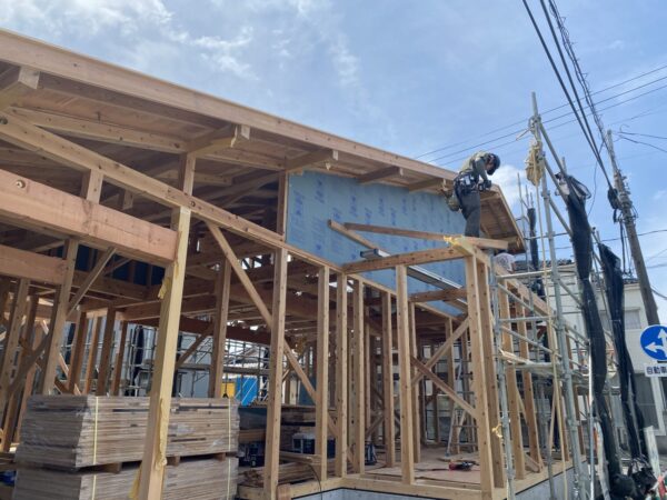 「牡丹山の家Ⅱ」上棟