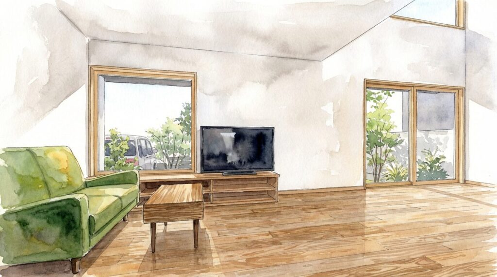 坂井東のコートハウス_内観