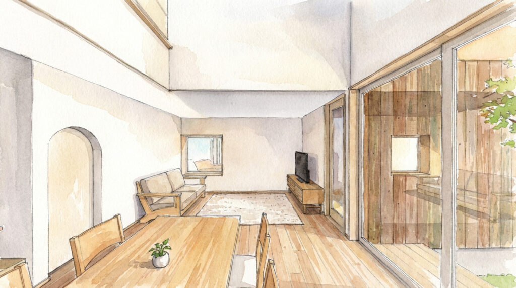 大通黄金の家_内観