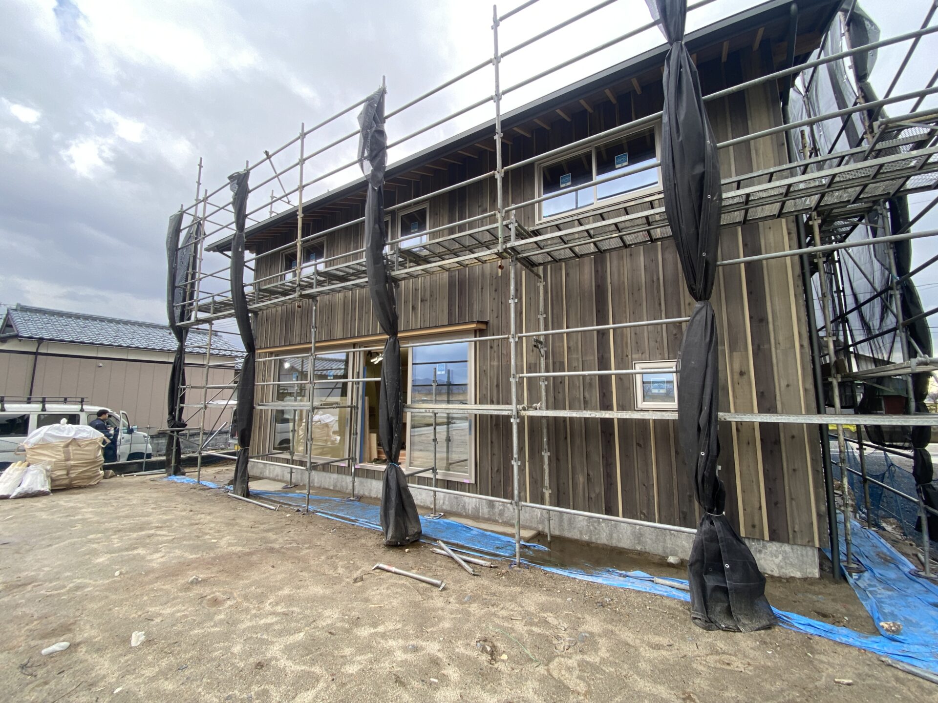 「借景を楽しむ新発田の家」木工事完了