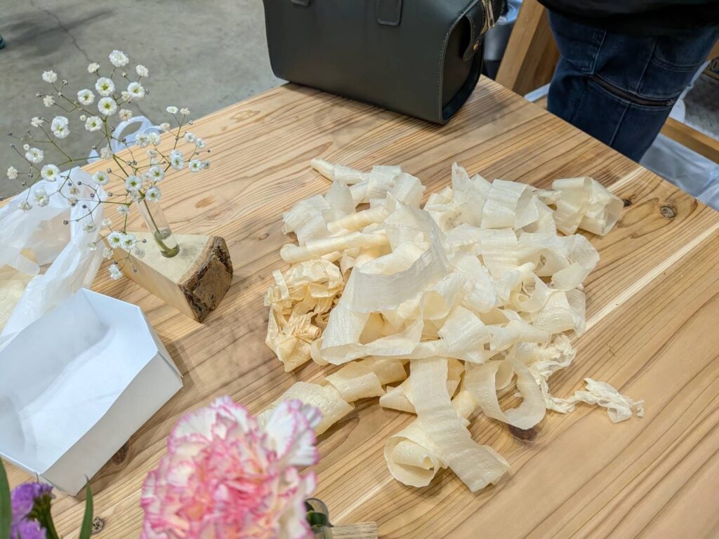 新潟カフェフェス,鉋がけ体験