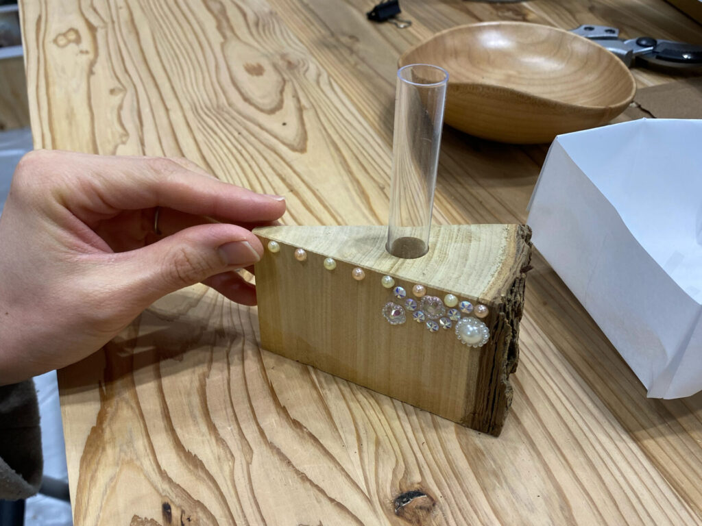 新潟カフェフェス,一輪差しづくりワークショップ