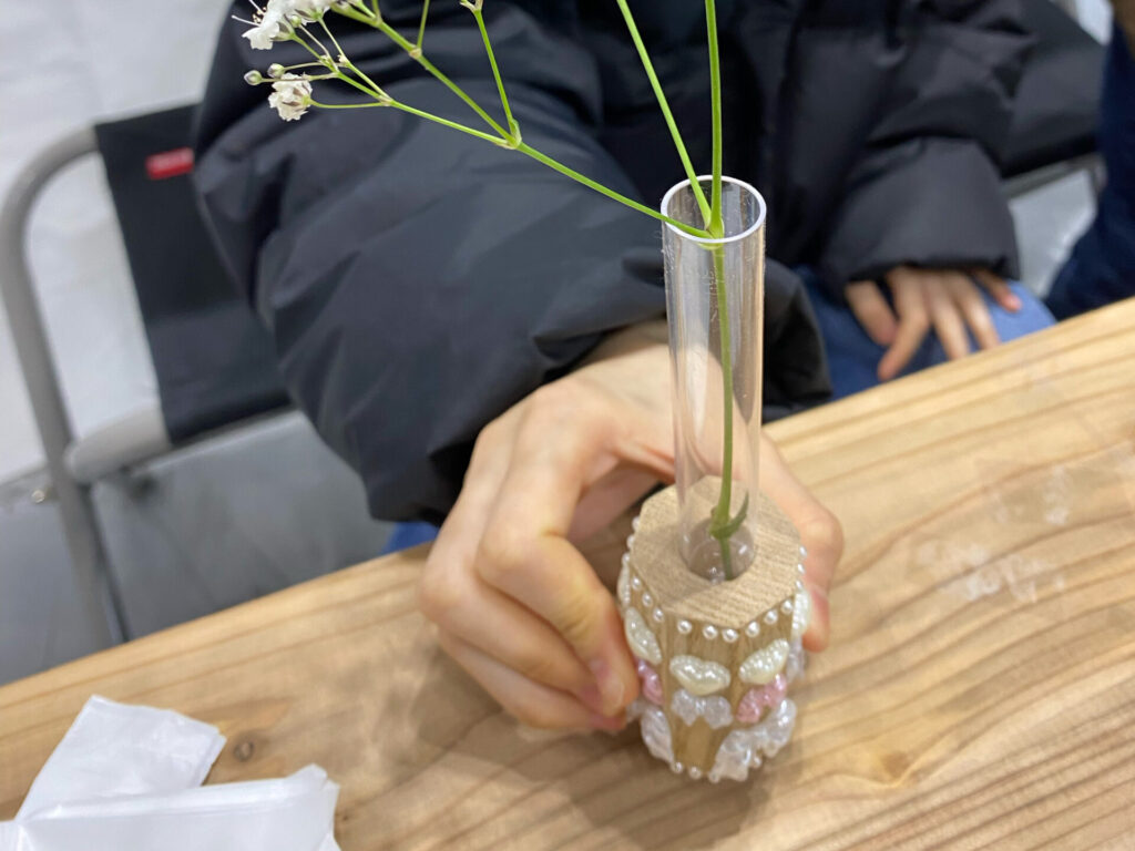 新潟カフェフェス,一輪差しづくりワークショップ