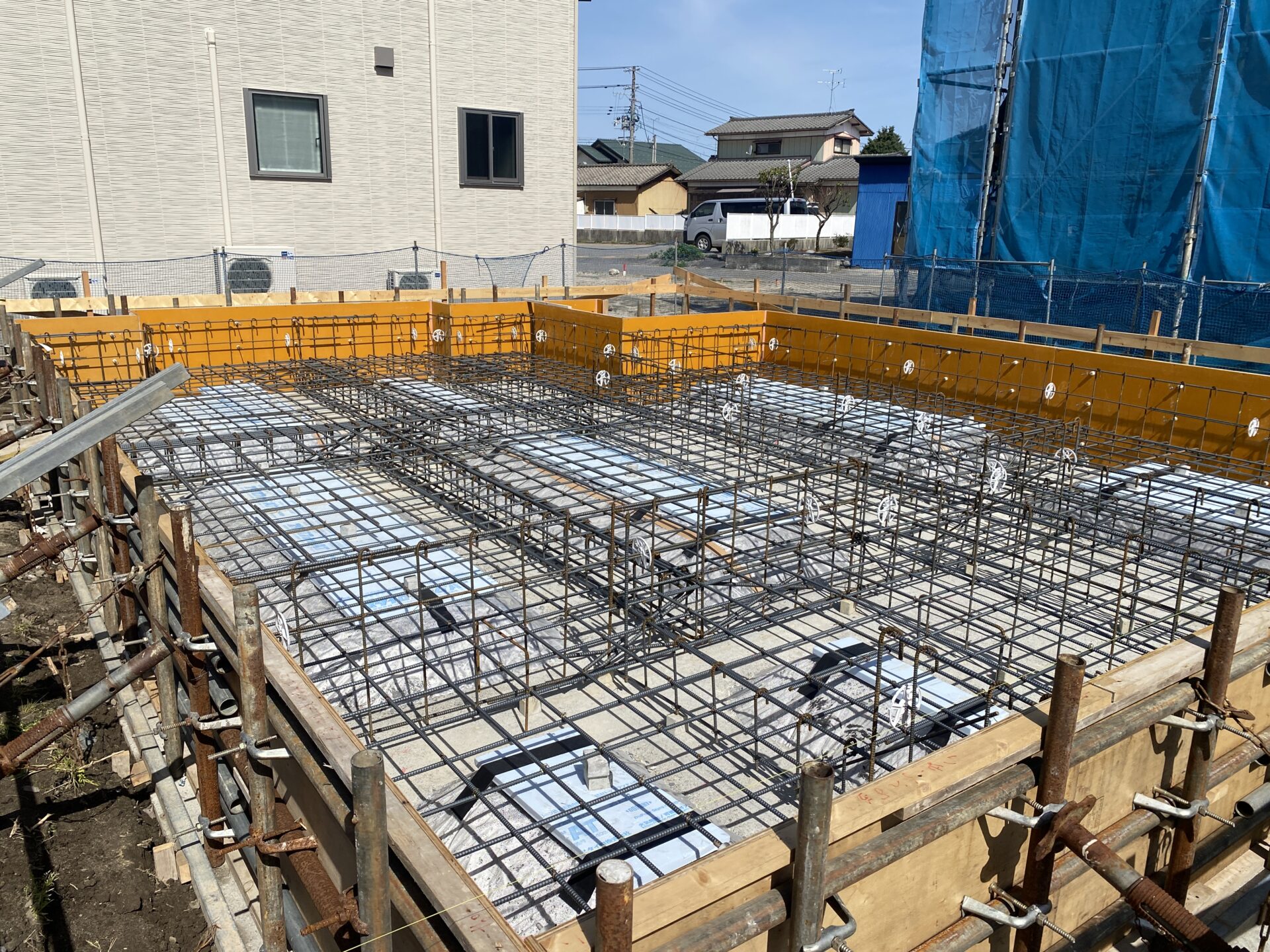 「西新発田の家」基礎工事