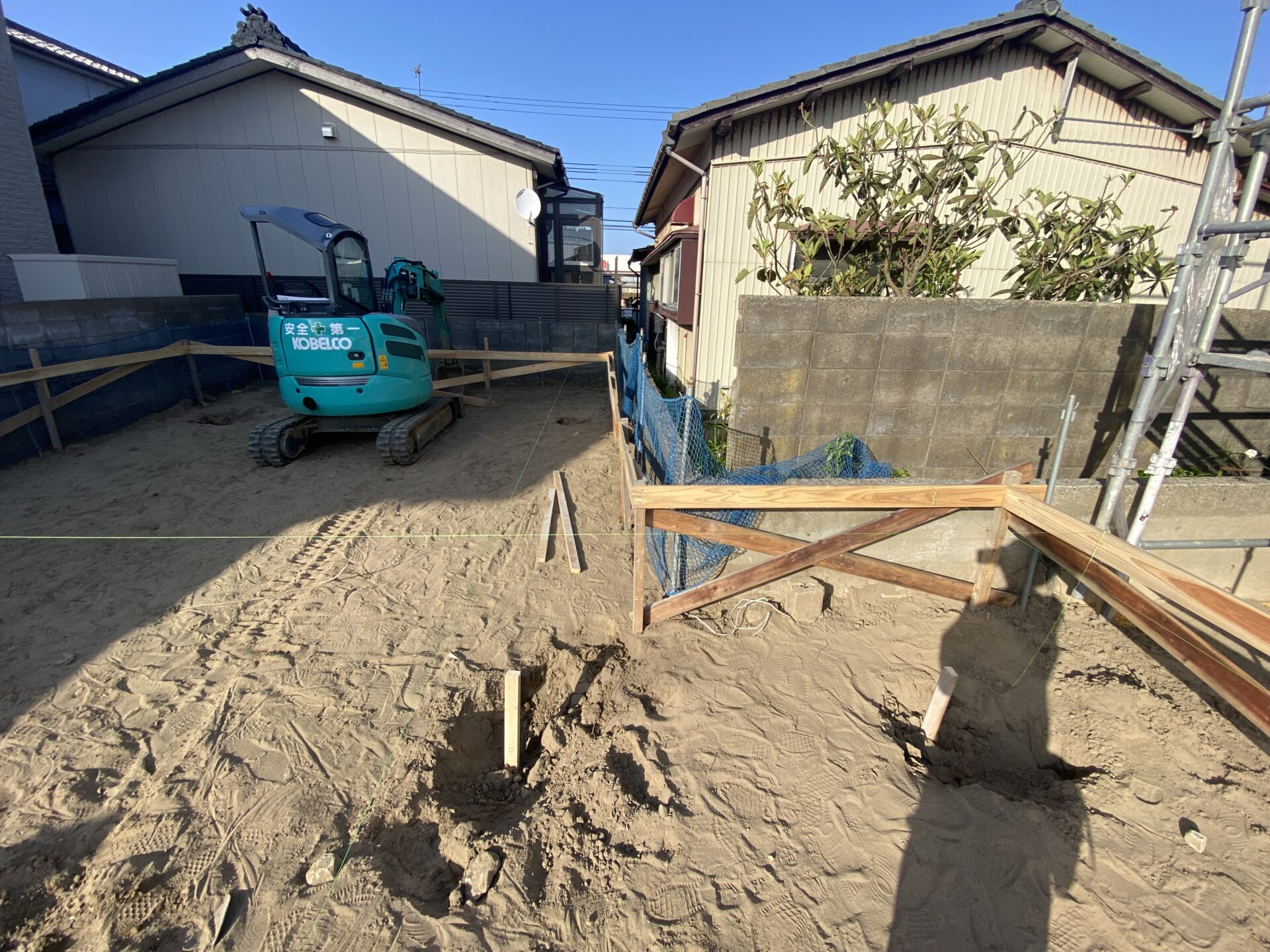 「光井戸の家」着工