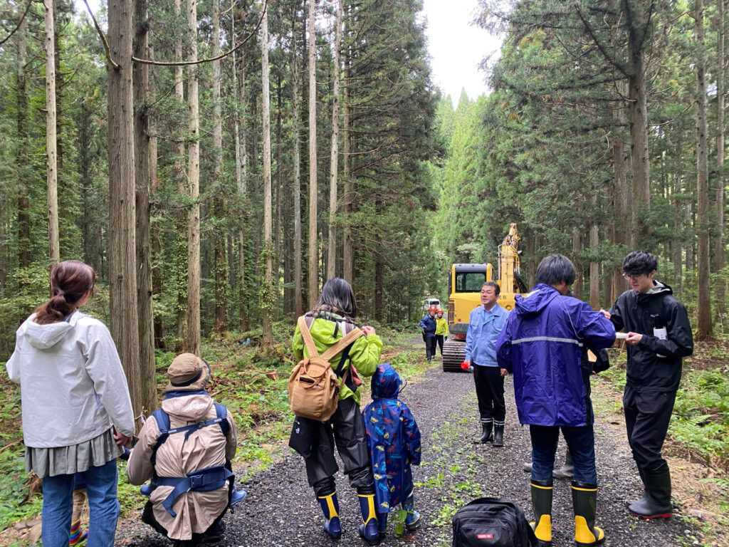 「借景を楽しむ新発田の家」完成見学会_伐採見学ツアー
