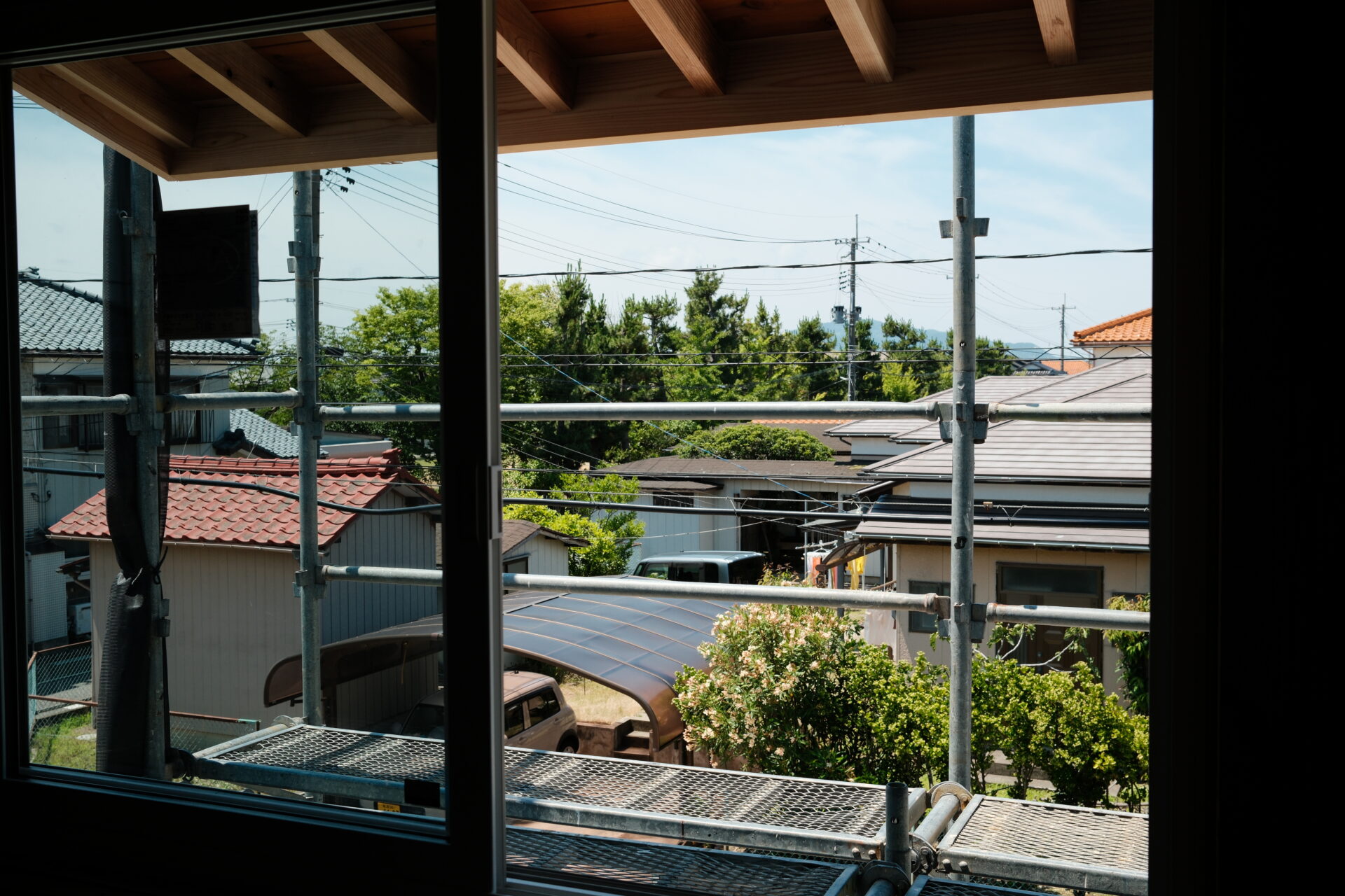 「光井戸の家」大工工事