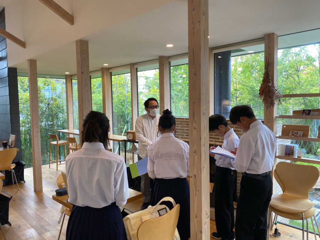 上山中学校総合学習インタビュー活動